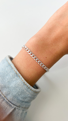 Pulsera Mini Chains | Acero Blanco