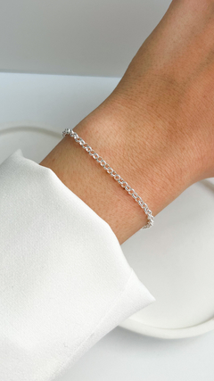 Pulsera Mini Rolito ✪ | Acero Blanco