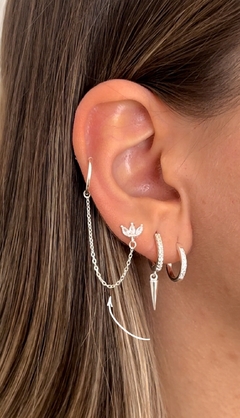 Ear cuff Roz | Plata 925 - comprar online