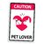 Placa Decorativa Amo Animais Pet Lover 24x16cm