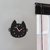 Relógio de Parede Geek Gatinho Preto 30 cm - comprar online