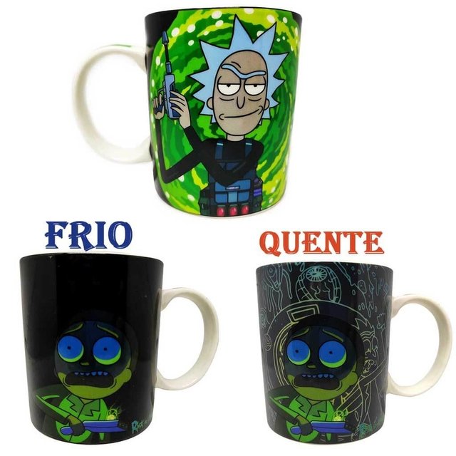 Caneca Rick And Morty Caindo