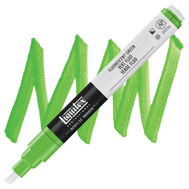 Marcador Liquitex Paint Marker Fine 985 Flourescent Green