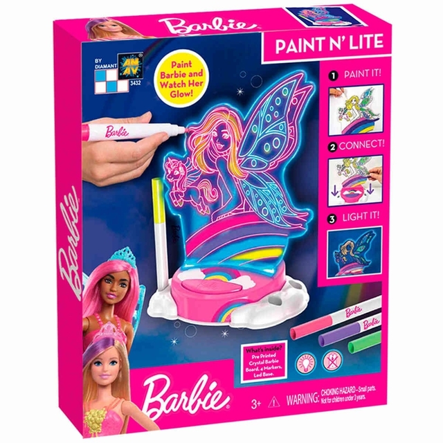 Barbie - Pinte E Ilumine Fadas F0123-4 Fun 