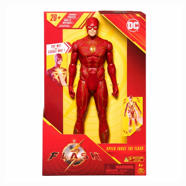 The Flash Figura De Luxo 30 Cm Com Luz e Som 3414 Sunny Spin Master