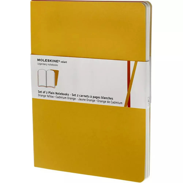 Caderno Moleskine Volant Sem Pauta Extra Gde - Amarelo- 7948