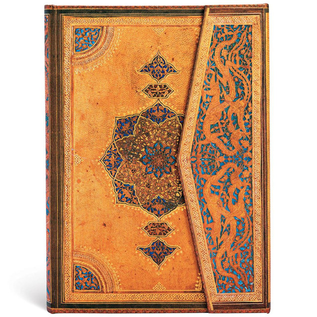 Caderno Paperblanks 18x13cm Pautado Safavid Binding Art Midi 16021