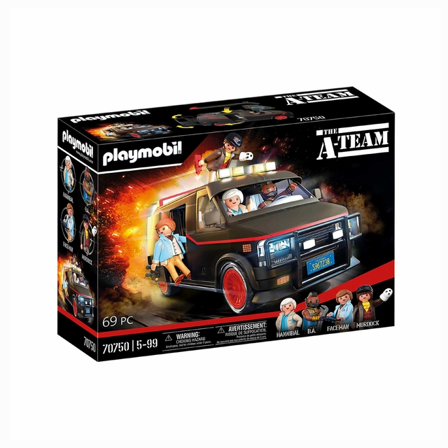 Playmobil Esquadrão Classe A Van Hannibal B.A Faceman Murdock 70750 Sunny