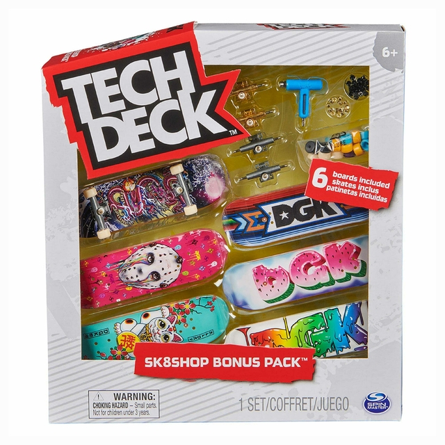 Tech Deck Sk8Shop Pack Com 6 Skate De Dedo Dgk 2892 Spin Master Sunny