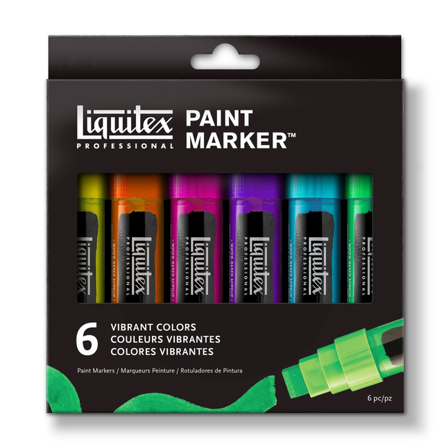 Marcador Liquitex Paint Marker Com 6 Cores Vibrantes 3699246