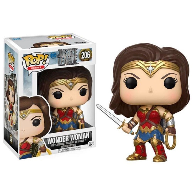 Boneco Funko Pop Dc Justice League Wonder Woman 206