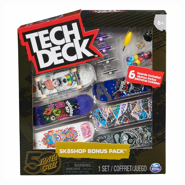 Tech Deck Sk8Shop Pack Com 6 Skate De Dedo Santa Cruz 2892 Spin Master Sunny