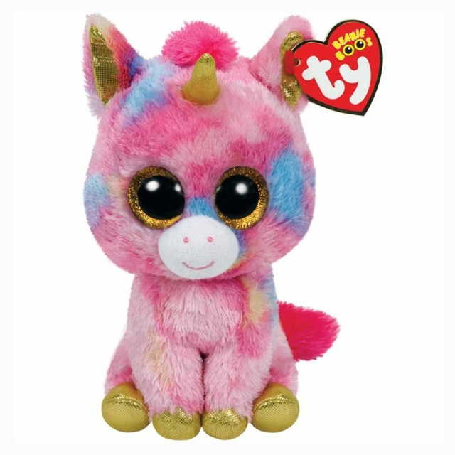 Pelúcia Gigante Beanie Boos Ty Unicórnio Fantasia 37 Cm Toyng 49345