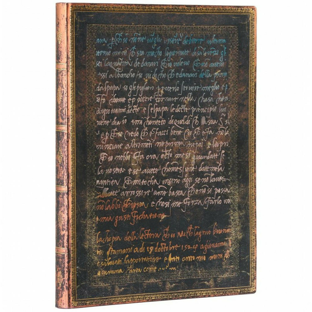 Caderno Paperblanks Michelangelo Handwriting Pautado Capa Flex 23x18cm 9634-4