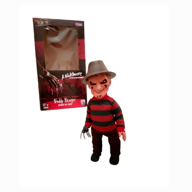 Boneco Freddy Krueger Em Vinil Licenciado Warner Bros 38 cm