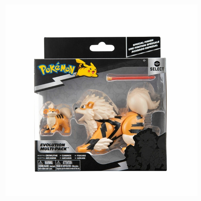 Pokemon Multipack de Evolução Growlithe e Arcanine 3288 Jazwares Sunny