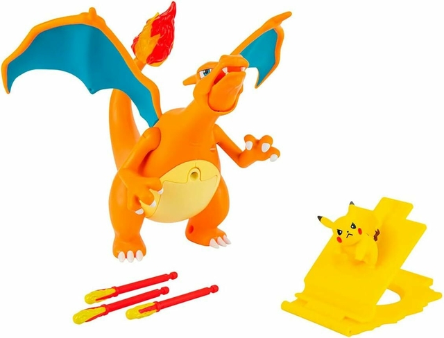 Pokemon Figura De Luxo Chama e Voo Charizard 3296 Sunny Jazwares