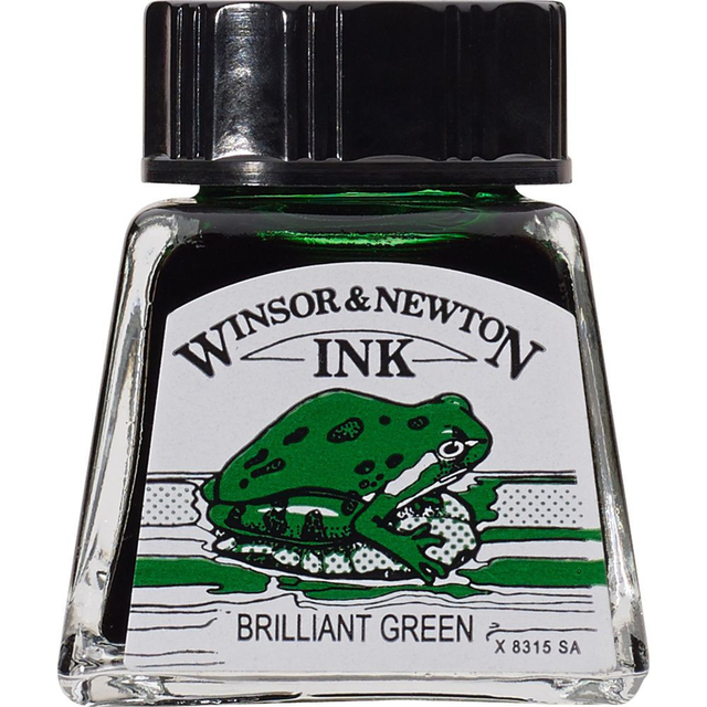 Tinta Desenho Winsor & Newton 14ml Brilliant Green 1005046