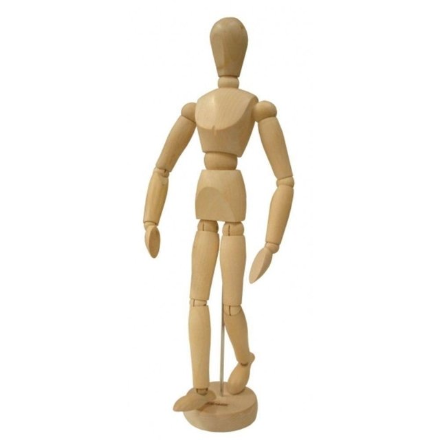 Manequim Articulado Masculino De Madeira Sinoart 30 Cm