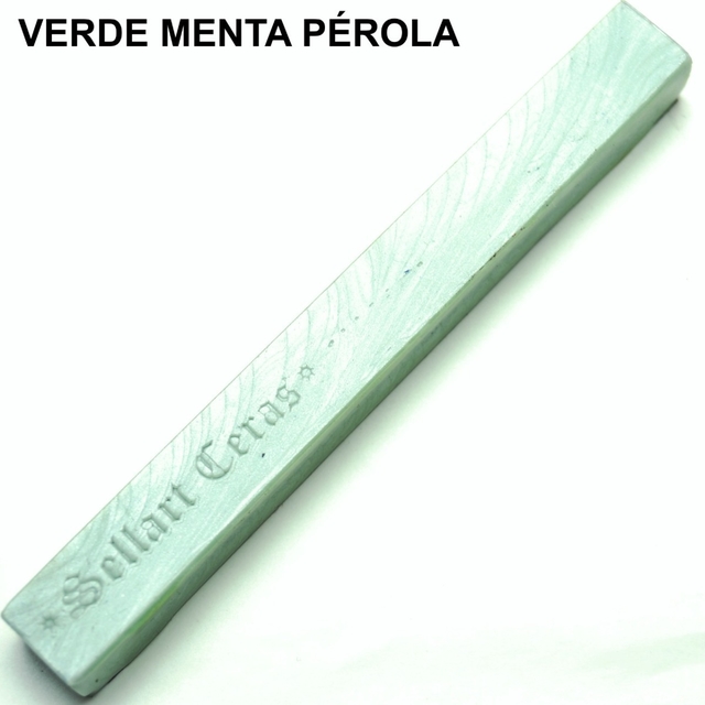 Bastão De Cera Flexível Para Lacre Cor Verde Menta Sellart