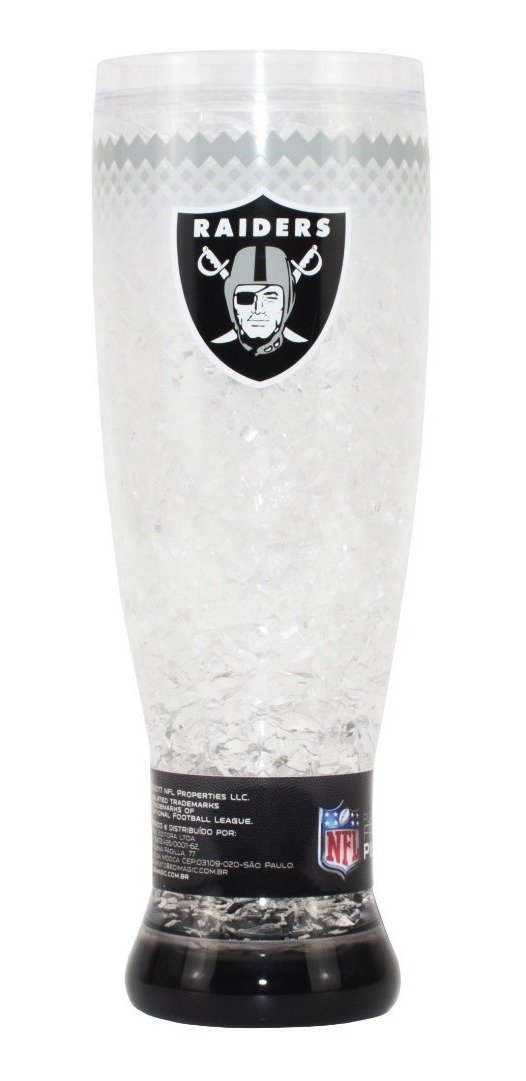 Copo Termico Chopp Ou Cerveja Oakland Raiders - 450ml - Nfl