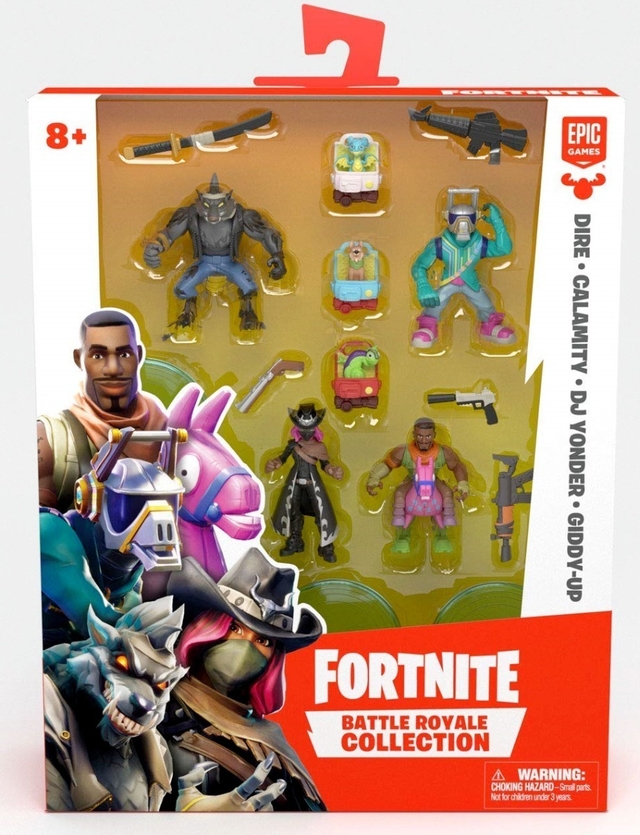 Fortnite Pack 4 Figuras Dire Calamity Dj Yonder Giddy-up