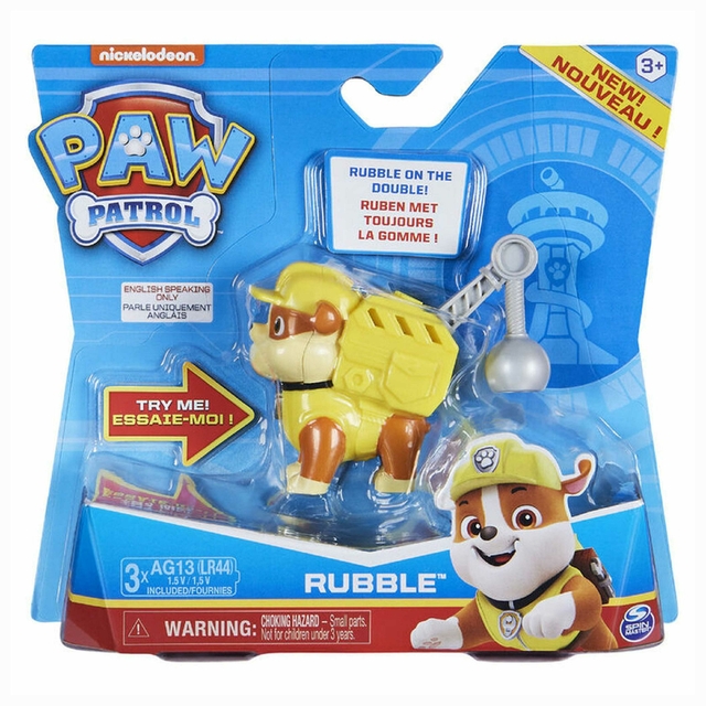 Patrulha Canina Paw Patrol Rubble Com Som 1469 Sunny Spin Master