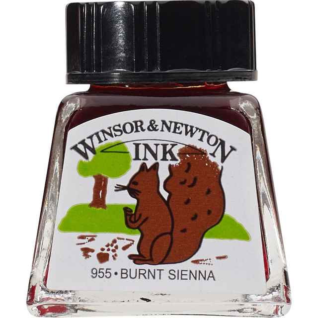 Tinta Desenho Winsor & Newton 14ml Burnt Sienna 1005074