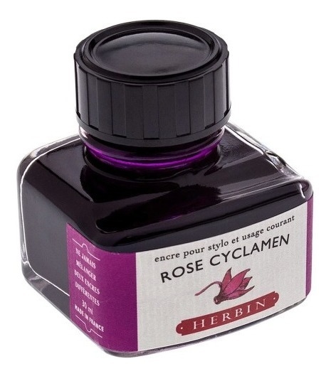 Tinta Para Caneta Tinteiro Rose Cyclamen Herbin 30ml