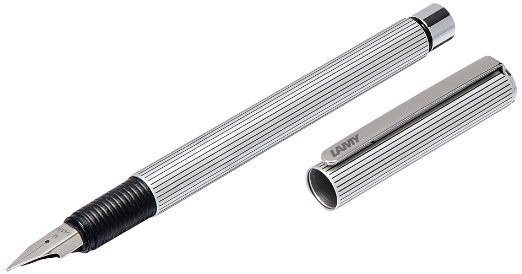 Caneta Tinteiro Lamy Linea Striped Alumínio M49s Vt05202 + Conversor Z26