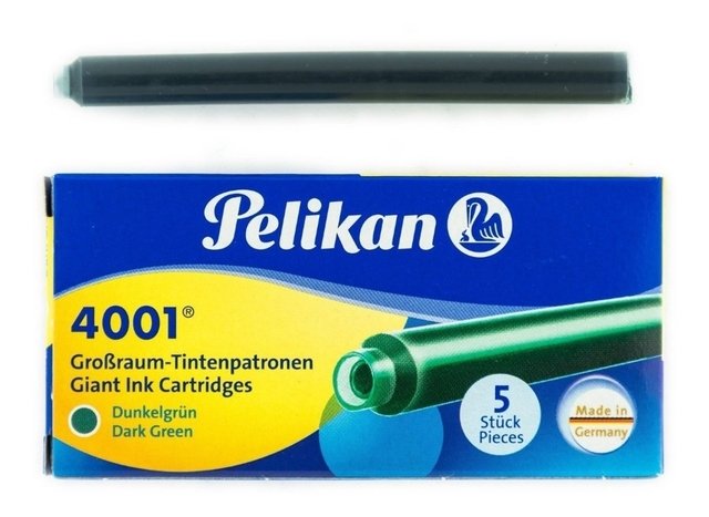 Cartucho De Tinta Dark Green Pelikan Gtp5 4001 Para Tinteiro