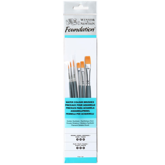 Pincéis Winsor & Newton Foundation 06 Unidades 5295015