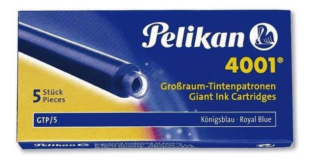 Cartucho Azul Royal De Tinta Pelikan Gtp5 4001 Para Tinteiro