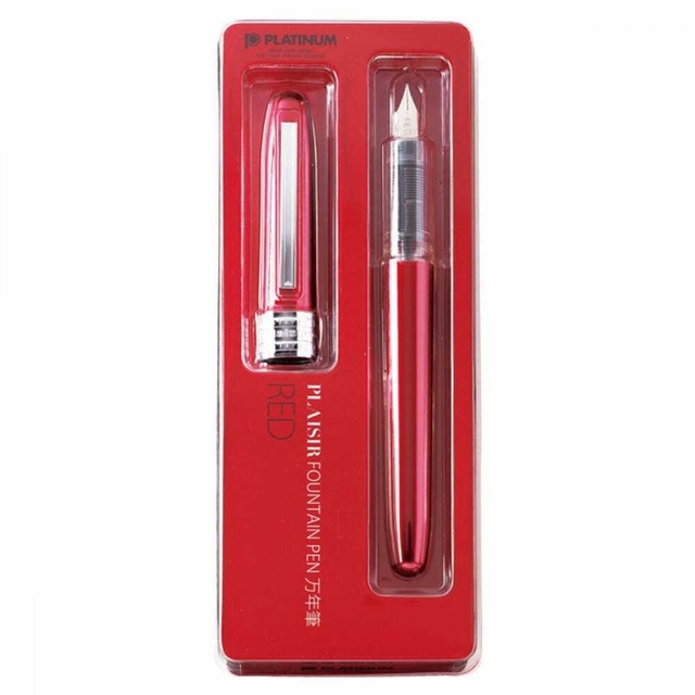 Caneta Tinteiro Plaisir Platinum M 05 Red PGB-100070