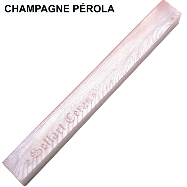 Kit Com 3 Bastão Cera Para Lacre Flexível Champagne Pérola Sellart