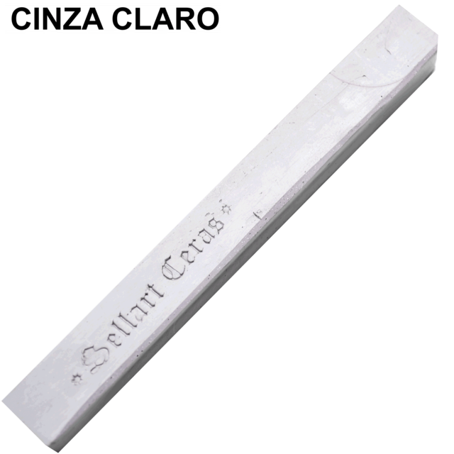 Kit Com 3 Bastão Cera Para Lacre Flexível Cinza Claro Sellart