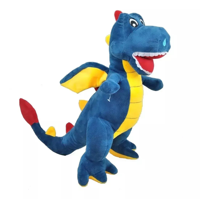 Pelúcia Dragão Azul 45 Cm Tuka Toy 0699112