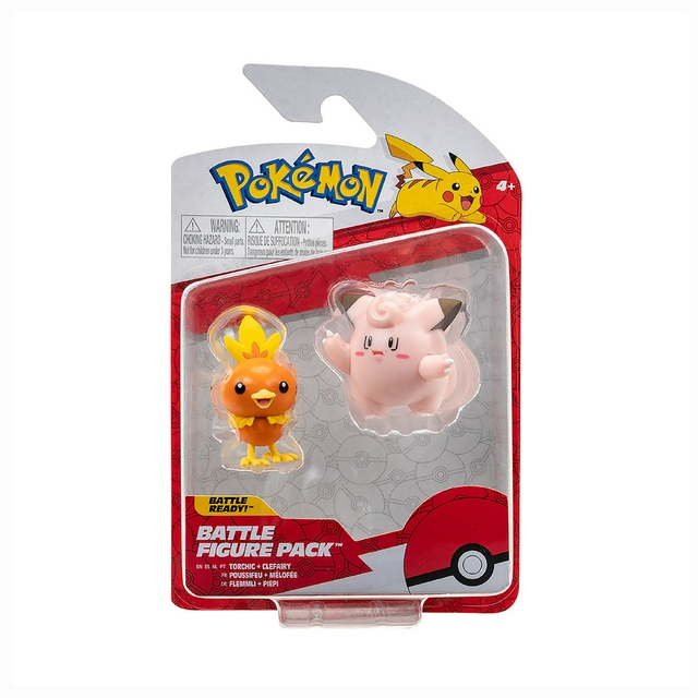 Pokémon 2 Figuras Torchic e Clefairy 4 Cm 2601 Sunny