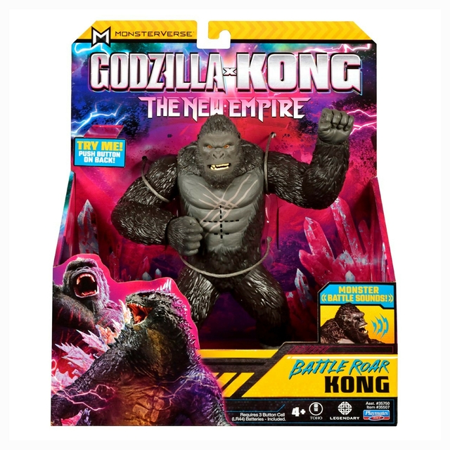 Godzilla Vs Kong The New Empire Kong Com Som 17 Cm 3557 Sunny Playmates