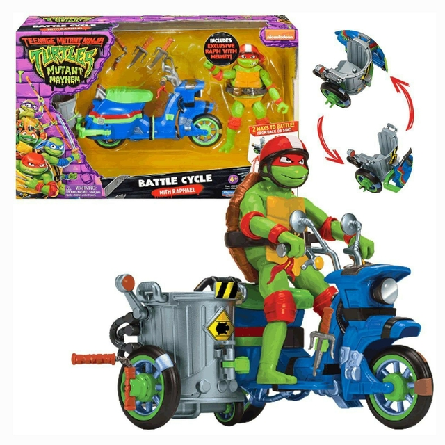 Tartarugas Ninja Veículo Battle Cycle Com Raphael 3673 Sunny