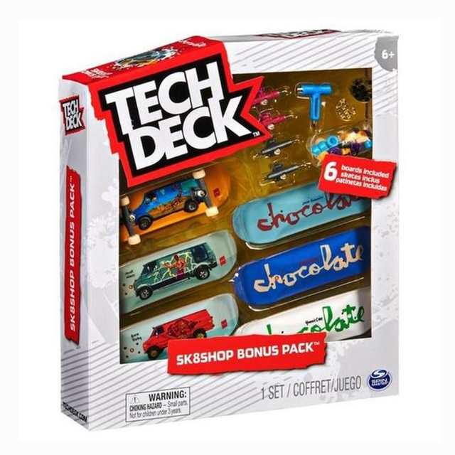 Tech Deck Sk8Shop Pack Com 6 Skate De Dedo Chocolate 2892 Spin Master Sunny
