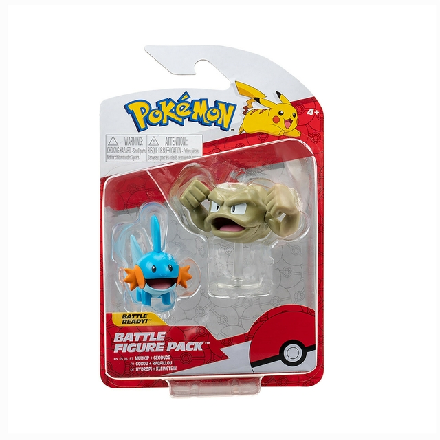 Pokémon 2 Figuras Mudkip e Geodude 4 Cm 2601 Sunny