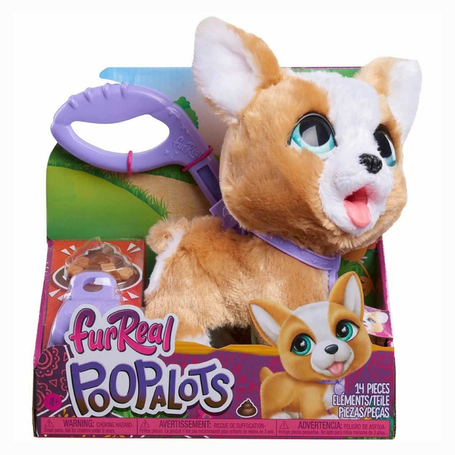 FurReal Poopalots Pelúcia Interativa Cachorrinho Corgi 18 Cm 3994 Sunny