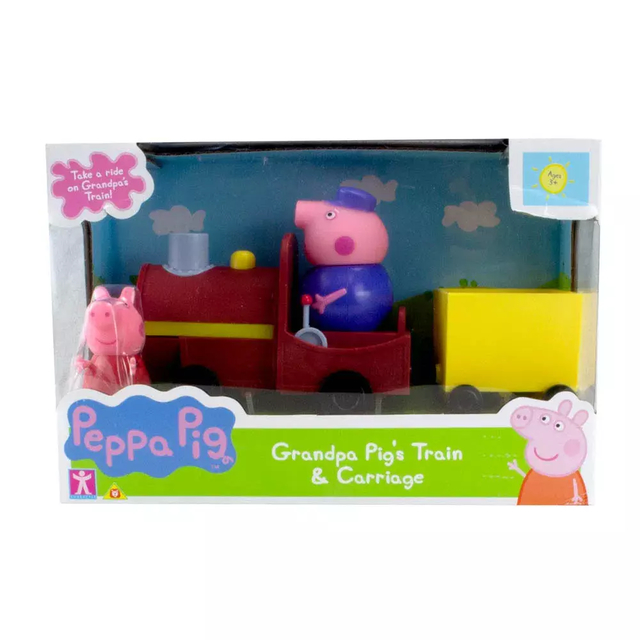 Veículo E Mini Figuras Peppa Pig-vovô Maquinista -sunny 2306