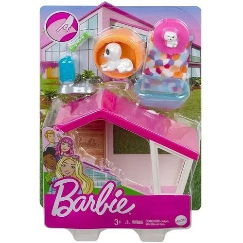 Barbie - Casinha Mini Playset Com Pet Barbie - GRG78 - Mattel
