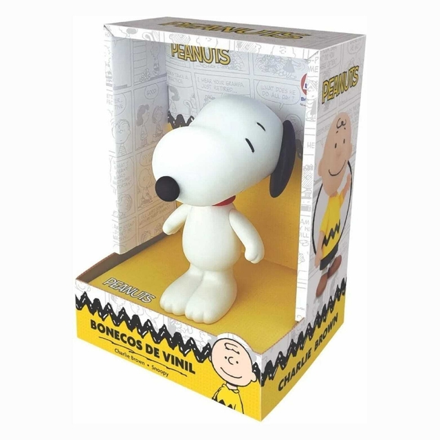 Snoopy Peanuts Boneco Vinil Articulado Snoopy 3073 Lider Brinquedos