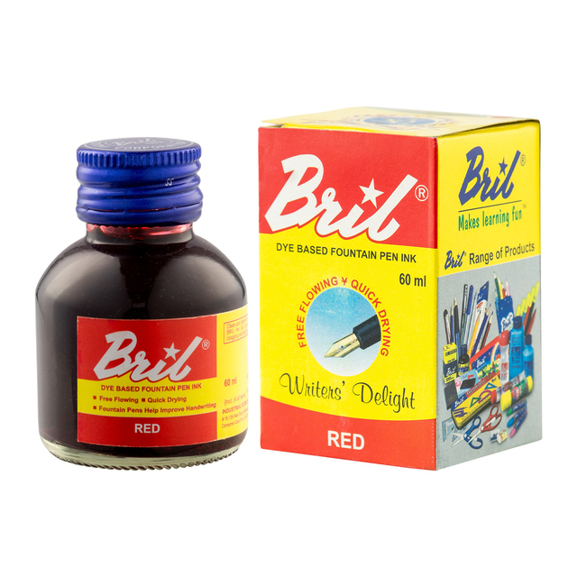 Frasco De Tinta Bril - Red Vermelha 60 ml