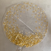Globo cristal Estampado simil Confetti Dorado