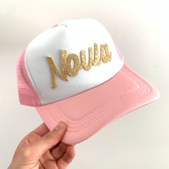 Gorra NOVIA Letra CURSIVA dorada