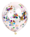 GLOBOS CRISTAL + CONFETI ESTRELLAS X 5 Unid en internet